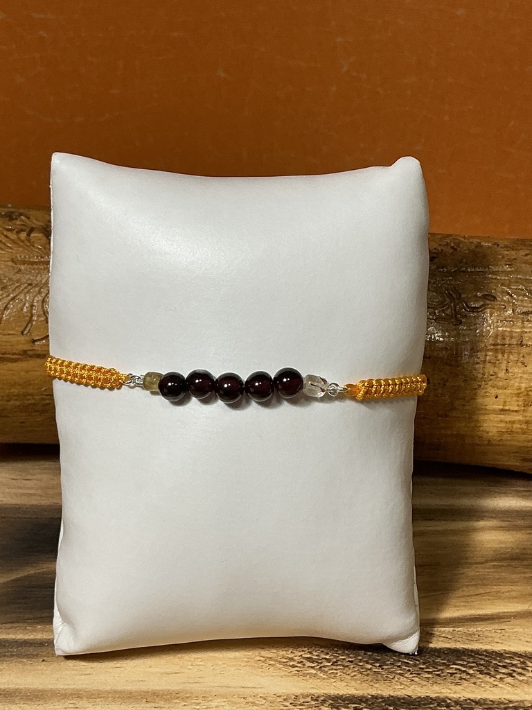 Pulsera Granate de macrame