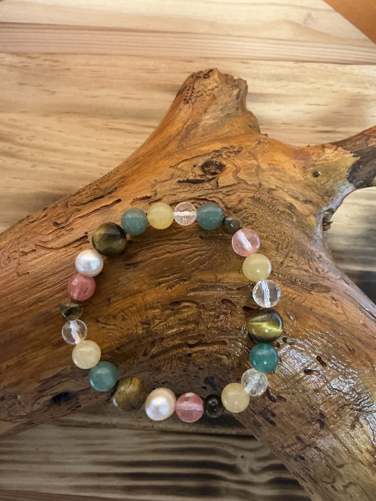 Pulsera Piedras Naturales varias elastica