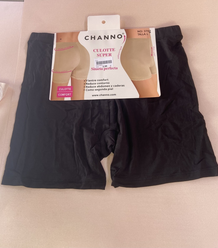 Faja Culotte tela suave negra