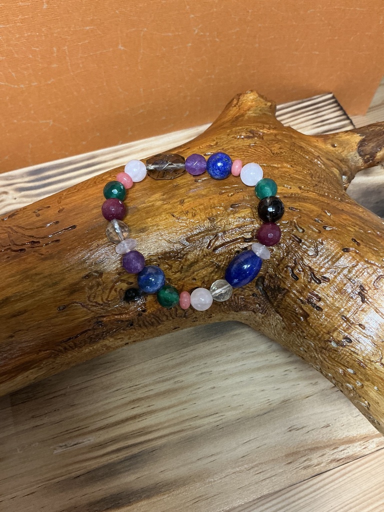 Pulsera de varias piedras naturales elastica