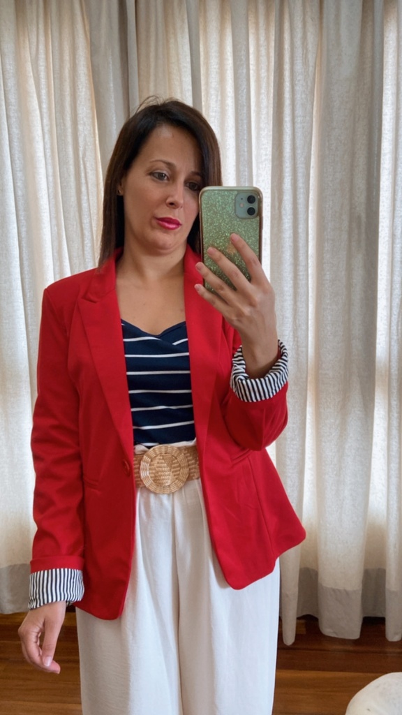 Chaqueta básica Roja Pasión 