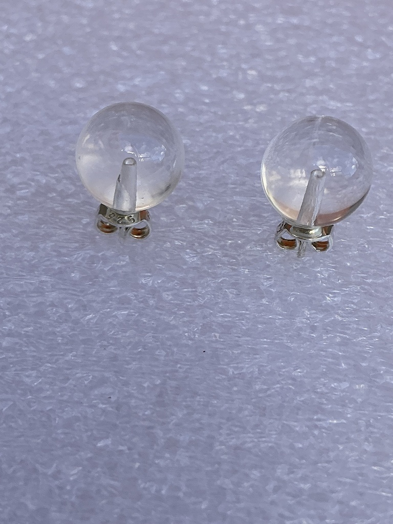 Pendiente Dormilona de Cristal de Roca 