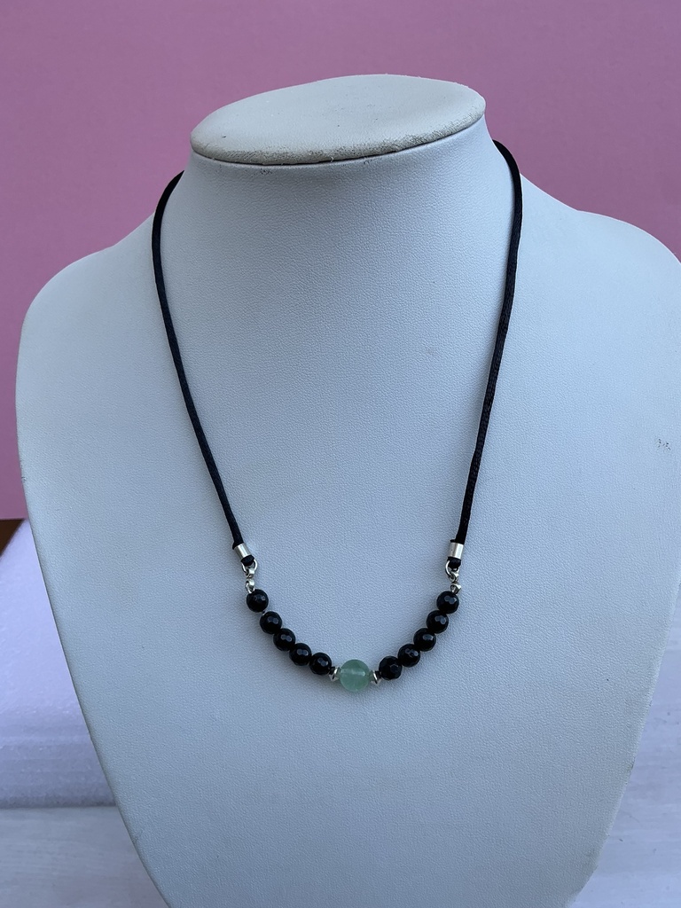 Collar de Ónice y Fluorita
