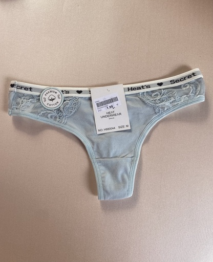 Tanga encaje secret celeste