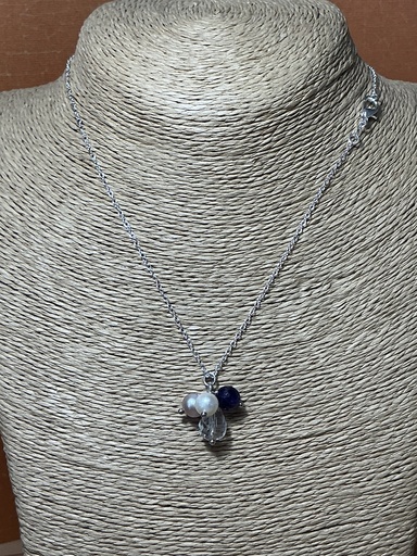 [25CMX04111] Colgante de Piedras Naturales con Perlas cultivadas