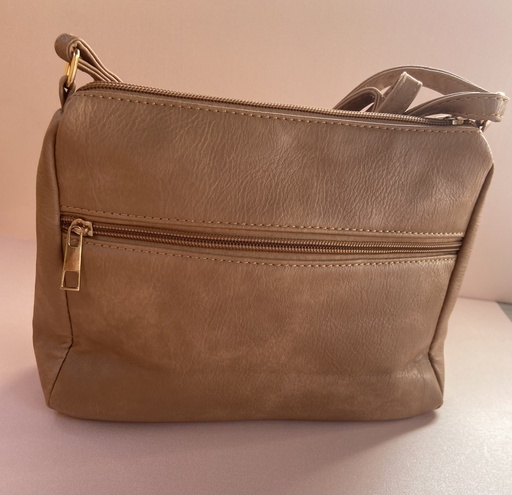 [BO25M7071MUO] Bandolera cremallera camel