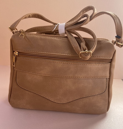 [BO25M7071MUO] Bandolera cremallera camel