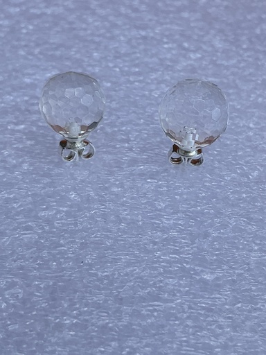 [25DCDF] Pendiente Dormilona de Cristal de Roca