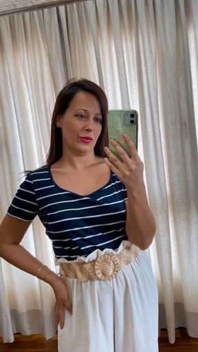 Blusa de rayas