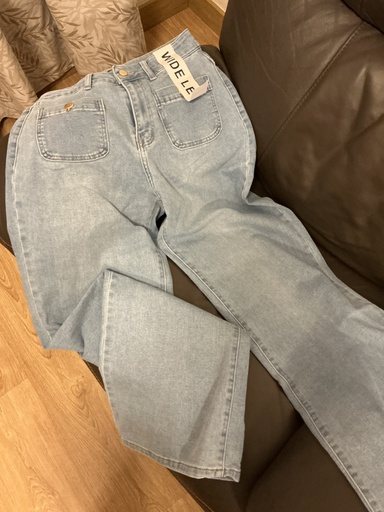 D5475 Vaquero bolsillos pata ancha