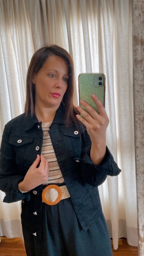 [R2522311MUO] Chaqueta Vaquera Negra