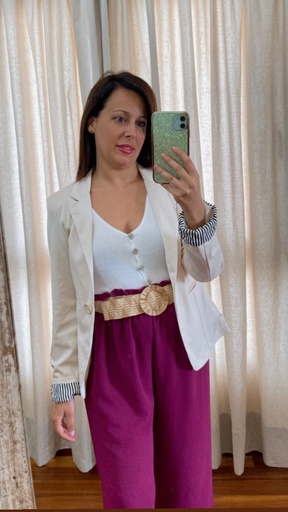 Chaqueta básica beis