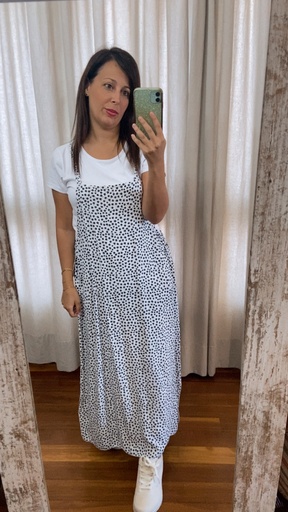 [R255186] Pichi con camiseta estampado flores