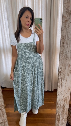 [R255186] Pichi estampado flores con camiseta